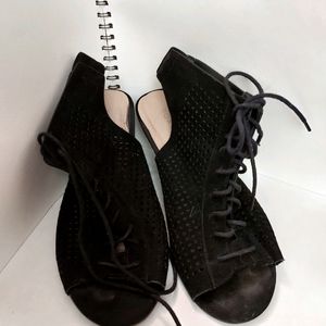 TORRID BLACK PEEP TOE HEELS